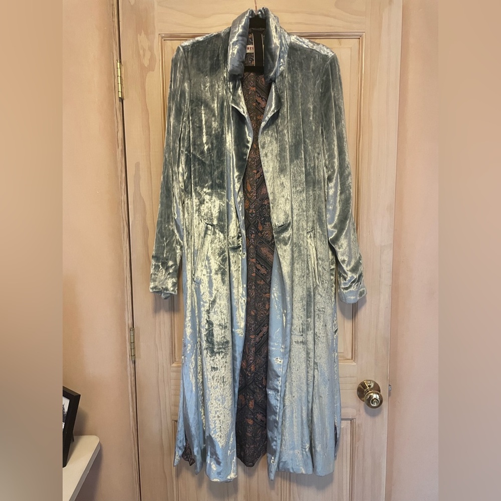 *Gorgeous* Velvet Blue Duster from Free People